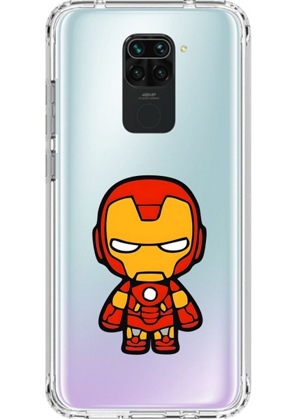 Xiaomi Redmi Note 9 Uyumlu Şeffaf Kılıf Chibi 2 Tasarımlı