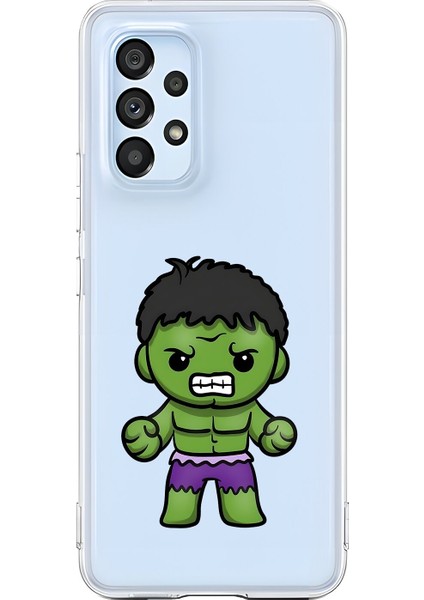 Samsung Galaxy A53 Uyumlu Şeffaf Kılıf Chibi 3 Tasarımlı