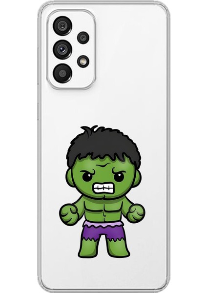 Samsung Galaxy A73 Uyumlu Şeffaf Kılıf Chibi 3 Tasarımlı