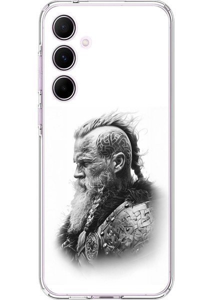 Samsung Galaxy A55 Uyumlu Şeffaf Kılıf Nordic 3 Tasarımlı