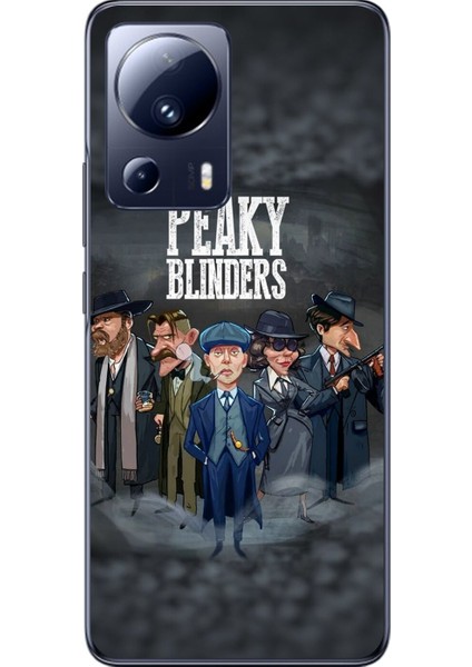 Xiaomi Mi 13 Lite Uyumlu Şeffaf Kılıf Peaky Blinders Tasarımlı
