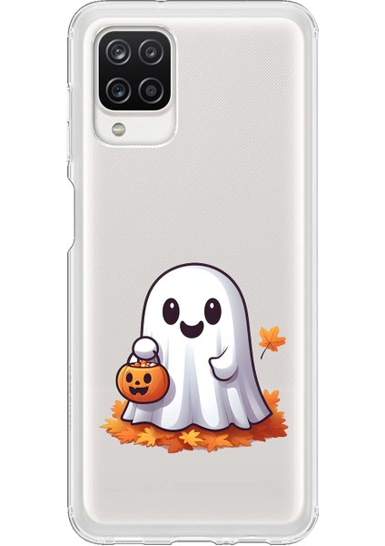 Samsung Galaxy A12 Uyumlu Şeffaf Kılıf New Minies 3 Tasarımlı