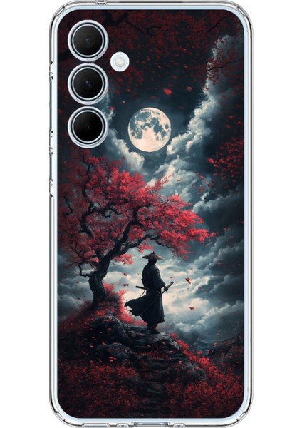 Samsung Galaxy A35 Uyumlu Şeffaf Kılıf Samurai 2 Tasarımlı