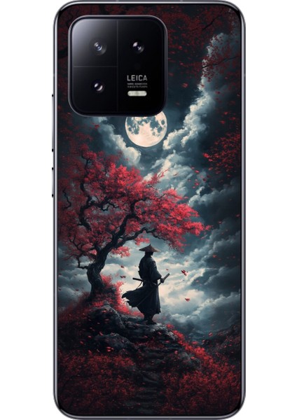Xiaomi Mi 13 Pro Uyumlu Şeffaf Kılıf Samurai 2 Tasarımlı