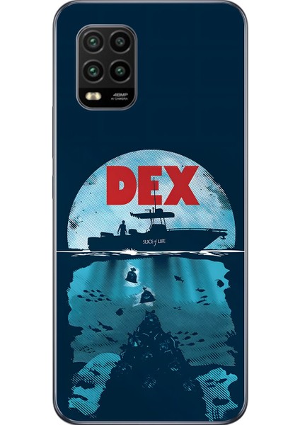 Xiaomi Mi 10 Lite Uyumlu Şeffaf Kılıf Dexter Tasarımlı