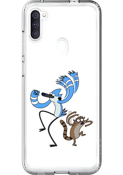 Samsung Galaxy A11 Uyumlu Şeffaf Kılıf Cartoon 13 Tasarımlı