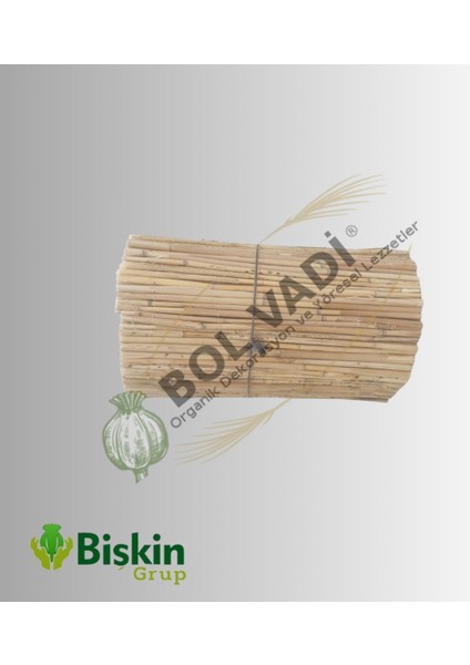Tr Natural 40CM x 200CM Bambu Kamış Hasır Çit Dekoratif Bahçe Balkon ve Duvar Çiti Reed Fence Bambu