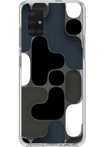 Samsung Galaxy A71 Uyumlu Şeffaf Kılıf Wallpaper 1 Tasarımlı