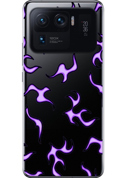 Xiaomi Mi 11 Pro Uyumlu Şeffaf Kılıf Wallpaper 3 Tasarımlı