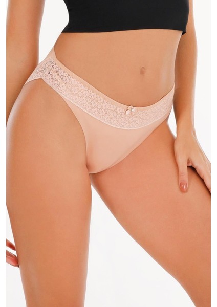 Kadın Lazer Kesim Dantelli Slip Külot 3'lü Paket Set - KTS3101 indirimleri