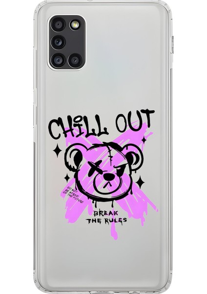 Samsung Galaxy A31 Uyumlu Şeffaf Kılıf Graffiti 7 Tasarımlı