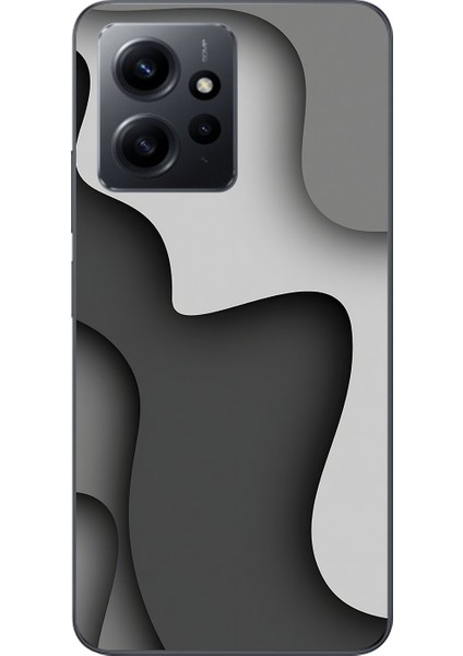 Xiaomi Redmi Note 12 Uyumlu Şeffaf Kılıf Wallpaper 2 Tasarımlı