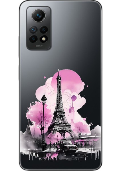 Xiaomi Redmi Note 12 Pro Uyumlu Şeffaf Kılıf Paris 1 Tasarımlı