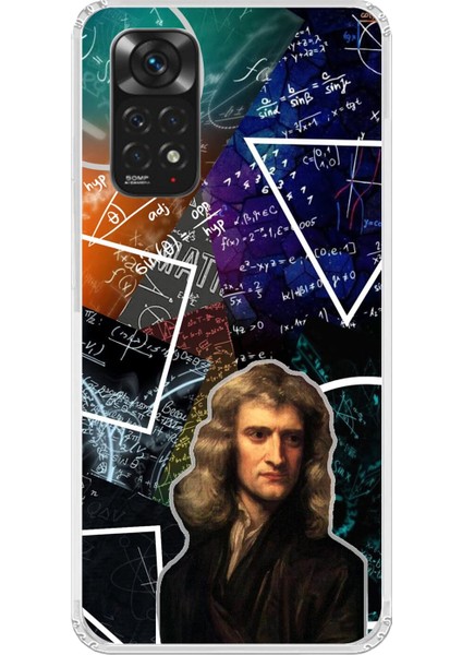 Xiaomi Redmi Note 11 Uyumlu Şeffaf Kılıf Isaac Newton Tasarımlı