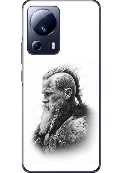 Xiaomi Mi 13 Lite Uyumlu Şeffaf Kılıf Nordic 3 Tasarımlı