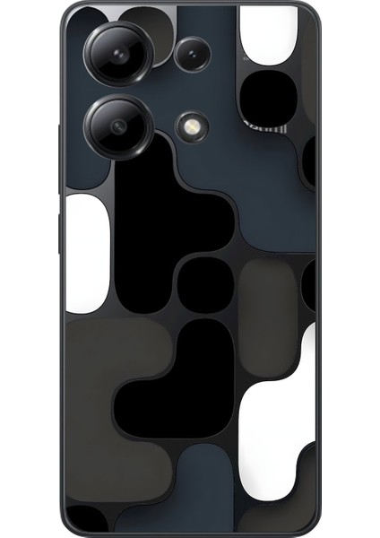 Xiaomi Redmi Note 13 Uyumlu Şeffaf Kılıf Wallpaper 1 Tasarımlı