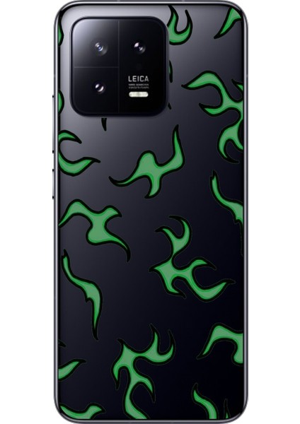 Xiaomi Mi 13 Uyumlu Şeffaf Kılıf Wallpaper 5 Tasarımlı