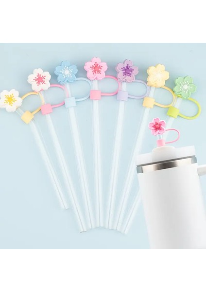 2 Adet Karışık Renk 10MM Için Pipet Tıpası Çiçekli Pipet Kapağı Quencher Pipet Tıpası