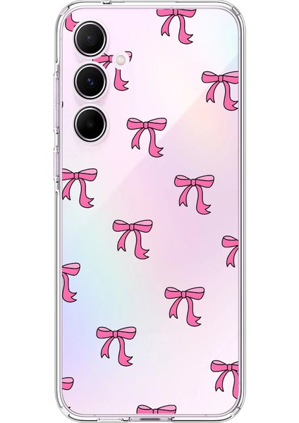 Samsung Galaxy A55 Uyumlu Şeffaf Kılıf Kurdele 3 Tasarımlı