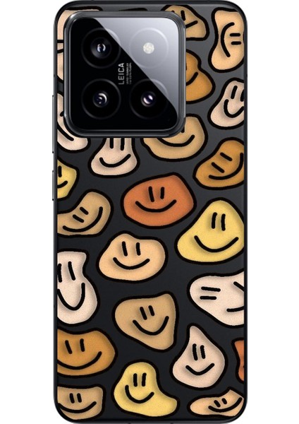 Xiaomi Mi 14 Uyumlu Şeffaf Kılıf Wallpaper 8 Tasarımlı