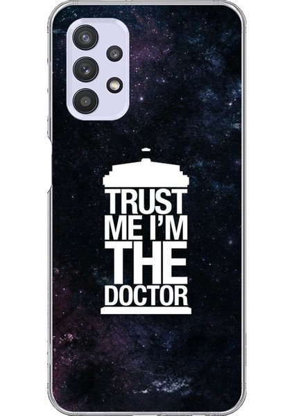 Samsung Galaxy A32 Uyumlu Şeffaf Kılıf Doctor Who Tasarımlı
