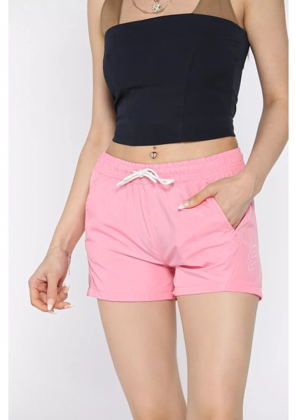 Kadın Baskılı Cepli Deniz Şortu P-00017247