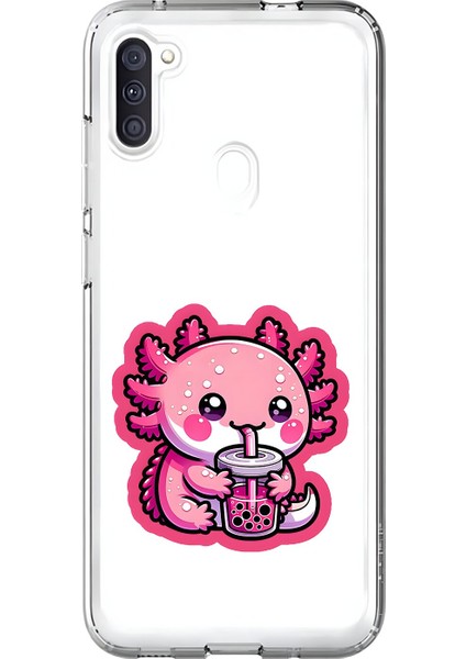 Samsung Galaxy A11 Uyumlu Şeffaf Kılıf New Minies 4 Tasarımlı