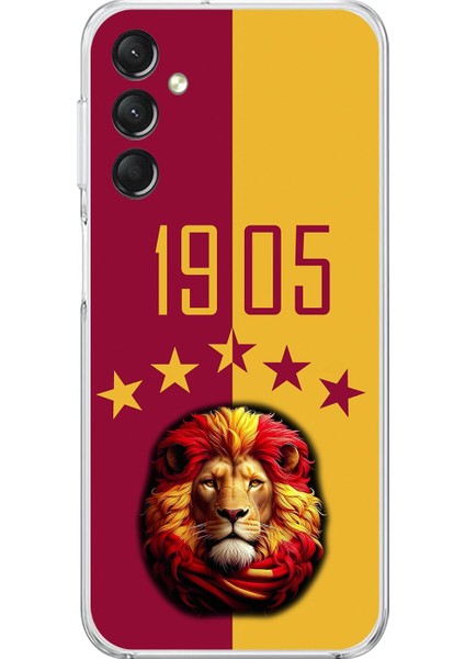 Samsung Galaxy A14 Uyumlu Şeffaf Kılıf 1905 Aslan Tasarımlı