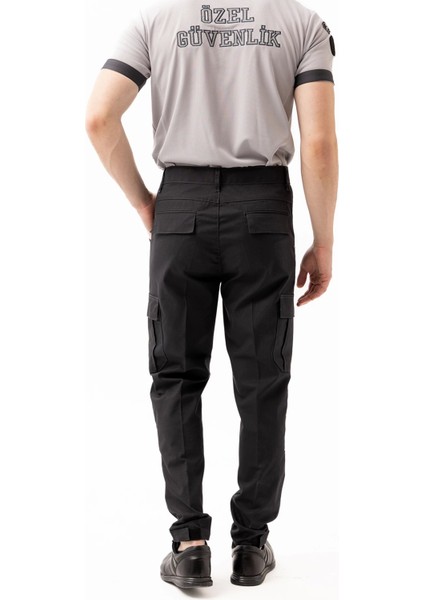 Unisex Güvenlik Kıyafeti Km Pantolon Reflektörlü Cepli Dayanıklı Kumaş Özel Güvenlik Personel Pantolonu modelleri