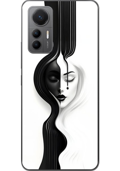 Xiaomi Mi 12 Lite Uyumlu Şeffaf Kılıf Estetik Yüz 3 Tasarımlı