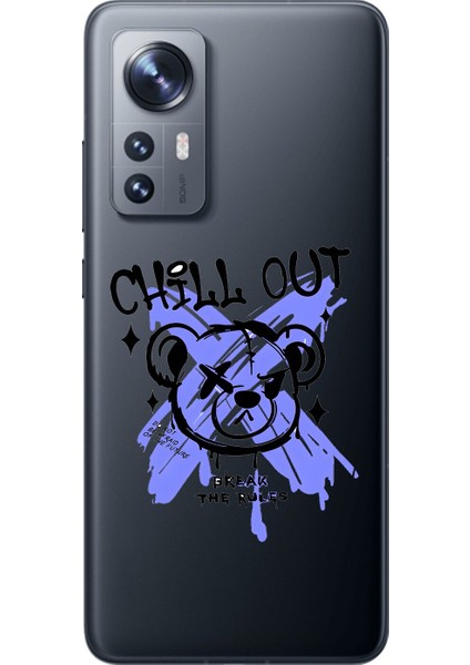 Xiaomi Mi 12 Uyumlu Şeffaf Kılıf Graffiti 8 Tasarımlı