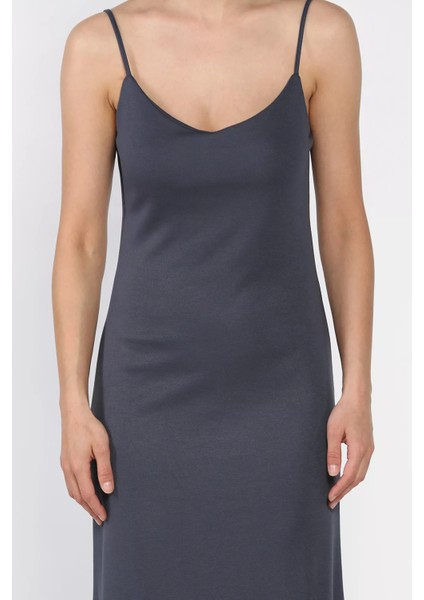 Kadın Ip Askılı Yırtmaç Detaylı Elbise P-00017173 fırsatları