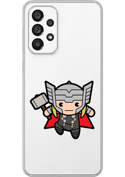 Samsung Galaxy A73 Uyumlu Şeffaf Kılıf Chibi 5 Tasarımlı