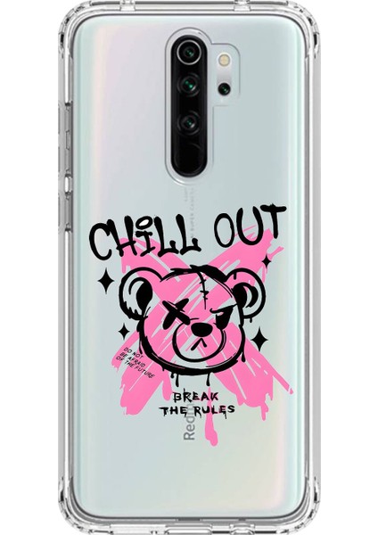 Xiaomi Redmi Note 8 Pro Uyumlu Şeffaf Kılıf Graffiti 6 Tasarımlı