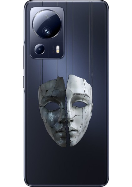 Xiaomi Mi 13 Lite Uyumlu Şeffaf Kılıf Estetik Yüz 8 Tasarımlı
