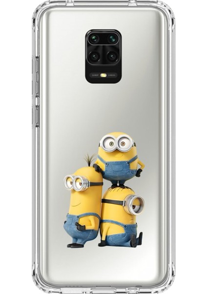 Xiaomi Redmi Note 9 Pro Uyumlu Şeffaf Kılıf Cartoon 10 Tasarımlı