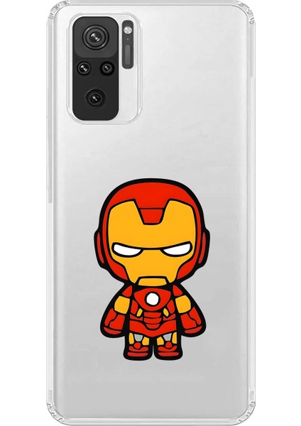 Xiaomi Redmi Note 10 Uyumlu Şeffaf Kılıf Chibi 2 Tasarımlı