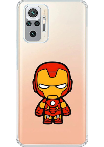 Xiaomi Redmi Note 10 Pro Uyumlu Şeffaf Kılıf Chibi 2 Tasarımlı