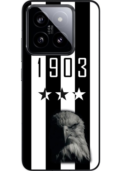 Xiaomi Mi 14 Pro Uyumlu Şeffaf Kılıf 1903 Kartal Tasarımlı