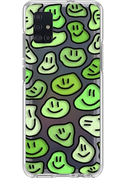 Samsung Galaxy A51 Uyumlu Şeffaf Kılıf Wallpaper 9 Tasarımlı