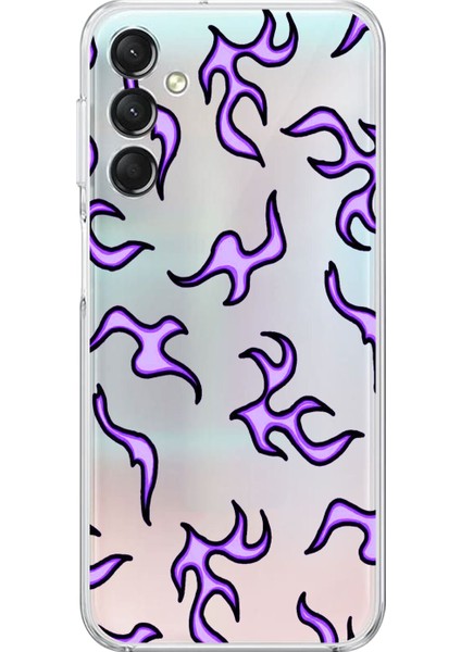 Samsung Galaxy A14 Uyumlu Şeffaf Kılıf Wallpaper 3 Tasarımlı