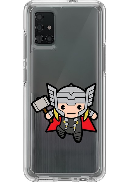 Samsung Galaxy A71 Uyumlu Şeffaf Kılıf Chibi 5 Tasarımlı