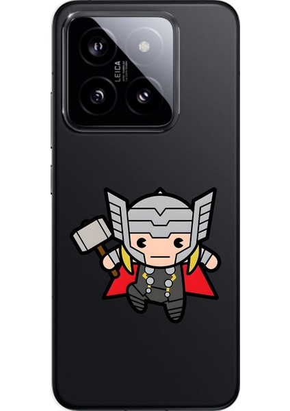 Xiaomi Mi 14 Pro Uyumlu Şeffaf Kılıf Chibi 5 Tasarımlı
