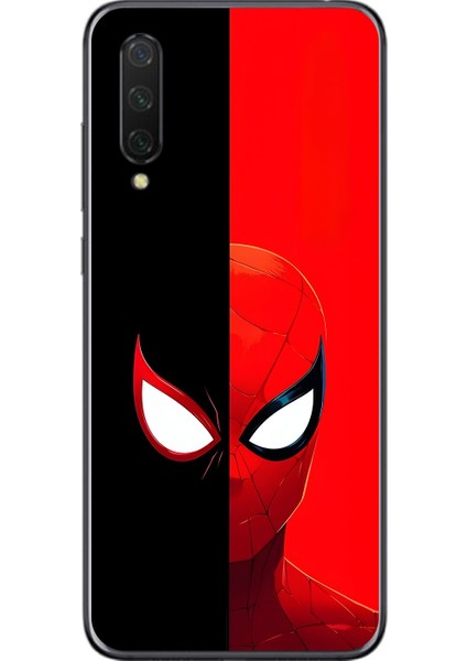 Xiaomi Mi 9 Lite Uyumlu Şeffaf Kılıf Spider-Man 2 Tasarımlı