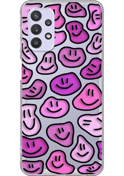 Samsung Galaxy A32 Uyumlu Şeffaf Kılıf Wallpaper 7 Tasarımlı