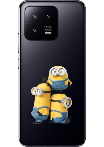 Xiaomi Mi 13 Pro Uyumlu Şeffaf Kılıf Cartoon 10 Tasarımlı