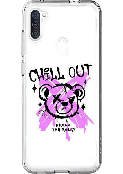 Samsung Galaxy A11 Uyumlu Şeffaf Kılıf Graffiti 7 Tasarımlı