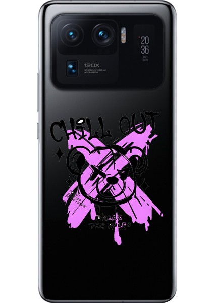 Xiaomi Mi 11 Pro Uyumlu Şeffaf Kılıf Graffiti 7 Tasarımlı