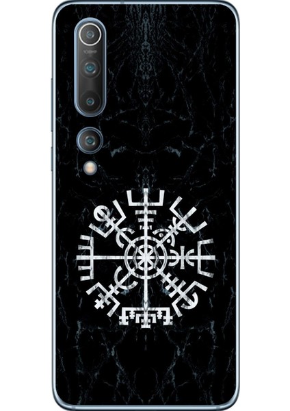 Xiaomi Mi 10 Uyumlu Şeffaf Kılıf Nordic 1 Tasarımlı