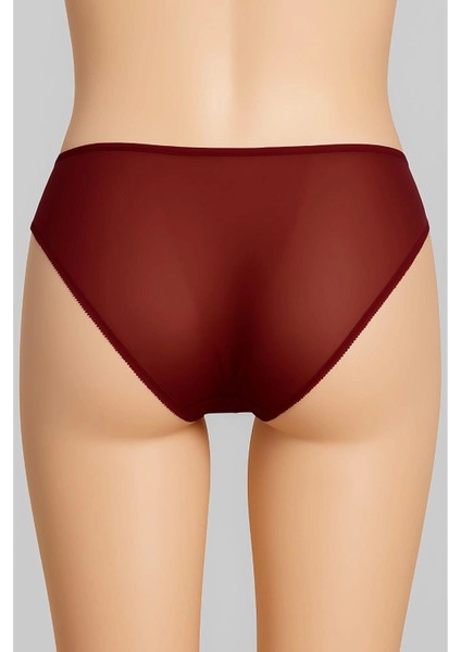 - H2735 Bikini Ön Yan Bant Orta Açık Arka Tül